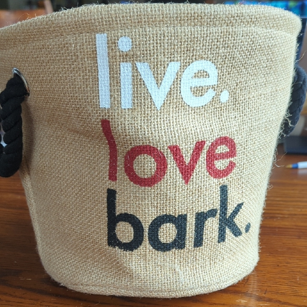 Live Love Bark Jute Basket
